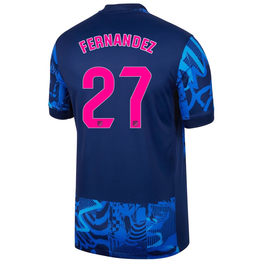 Kids Football Alexia Fernández #27 Royal Blue Third Jersey 2024/25 T-Shirt Canada