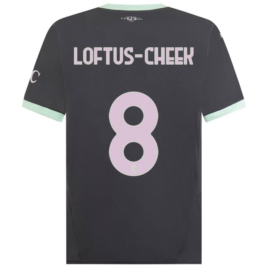 Kids Football Ruben Loftus-Cheek #8 Grey Third Jersey 2024/25 T-Shirt Canada