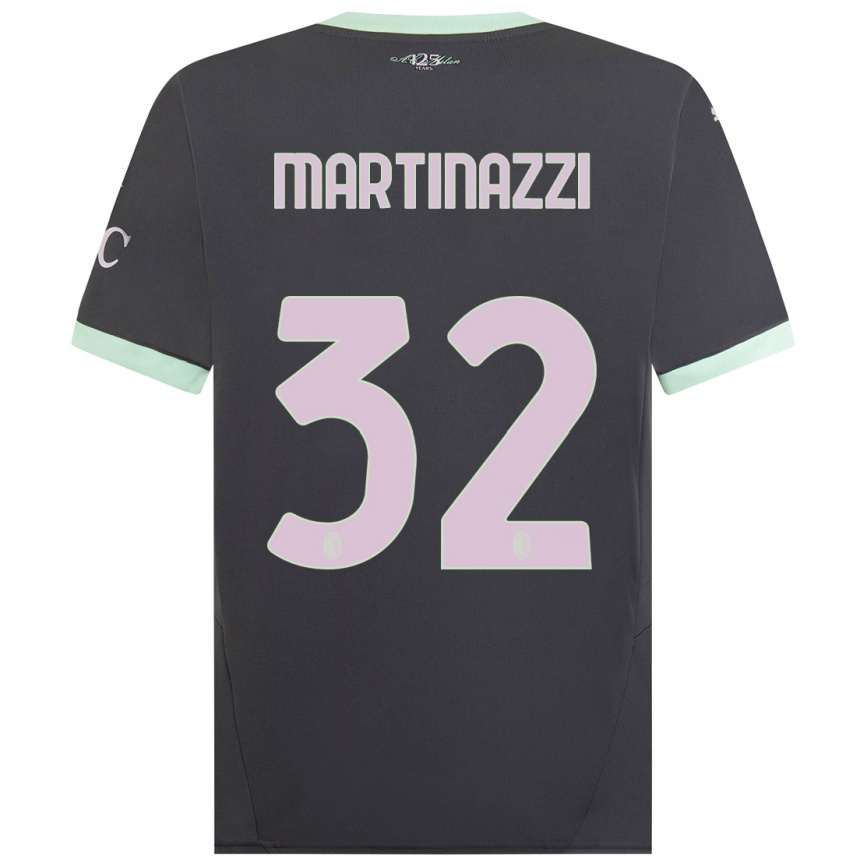 Enfant Football Maillot Luca Martinazzi #32 Gris Troisieme 2024/25 Canada