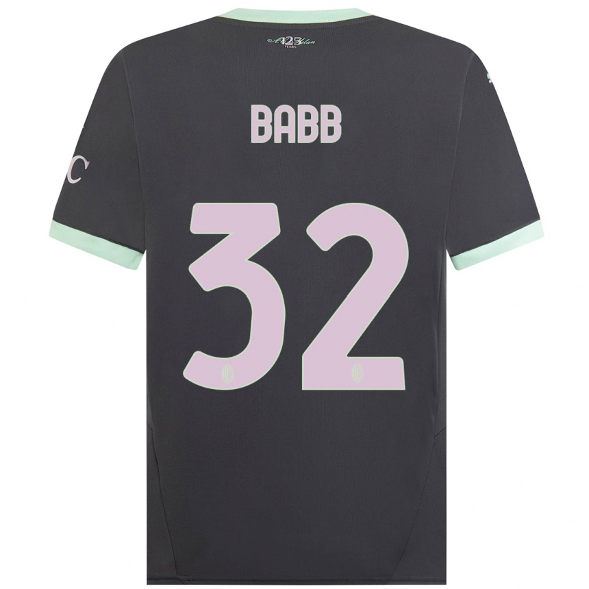 Enfant Football Maillot Selena Delia Babb #32 Gris Troisieme 2024/25 Canada