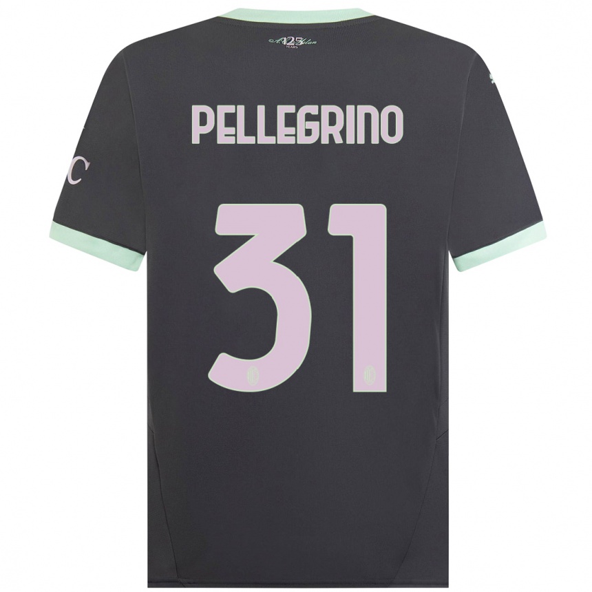 Kids Football Marco Pellegrino #31 Grey Third Jersey 2024/25 T-Shirt Canada