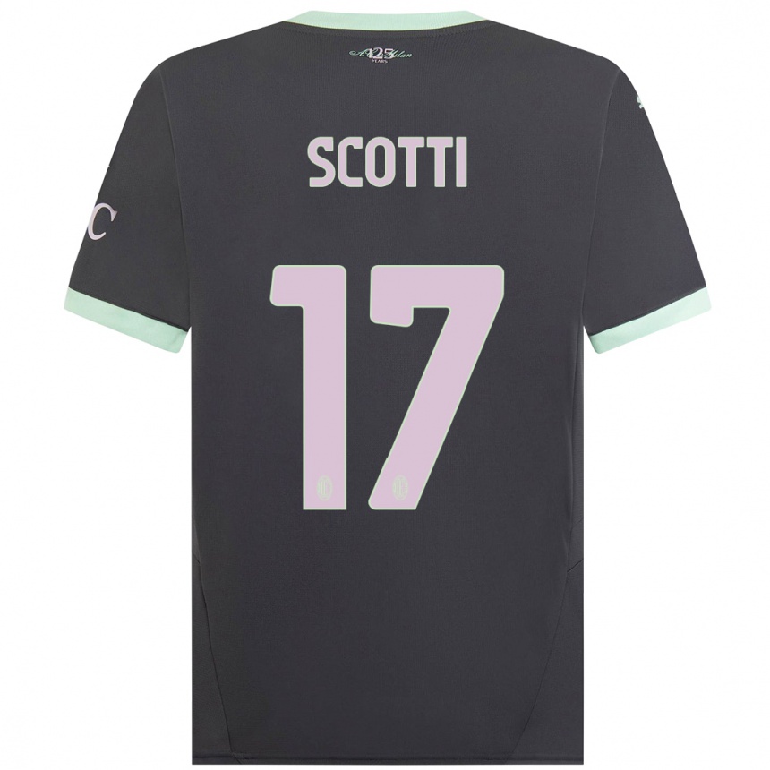 Enfant Football Maillot Filippo Scotti #17 Gris Troisieme 2024/25 Canada