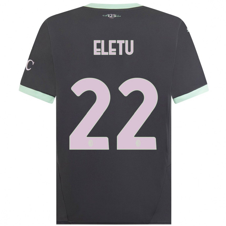 Kids Football Victor Eletu #22 Grey Third Jersey 2024/25 T-Shirt Canada