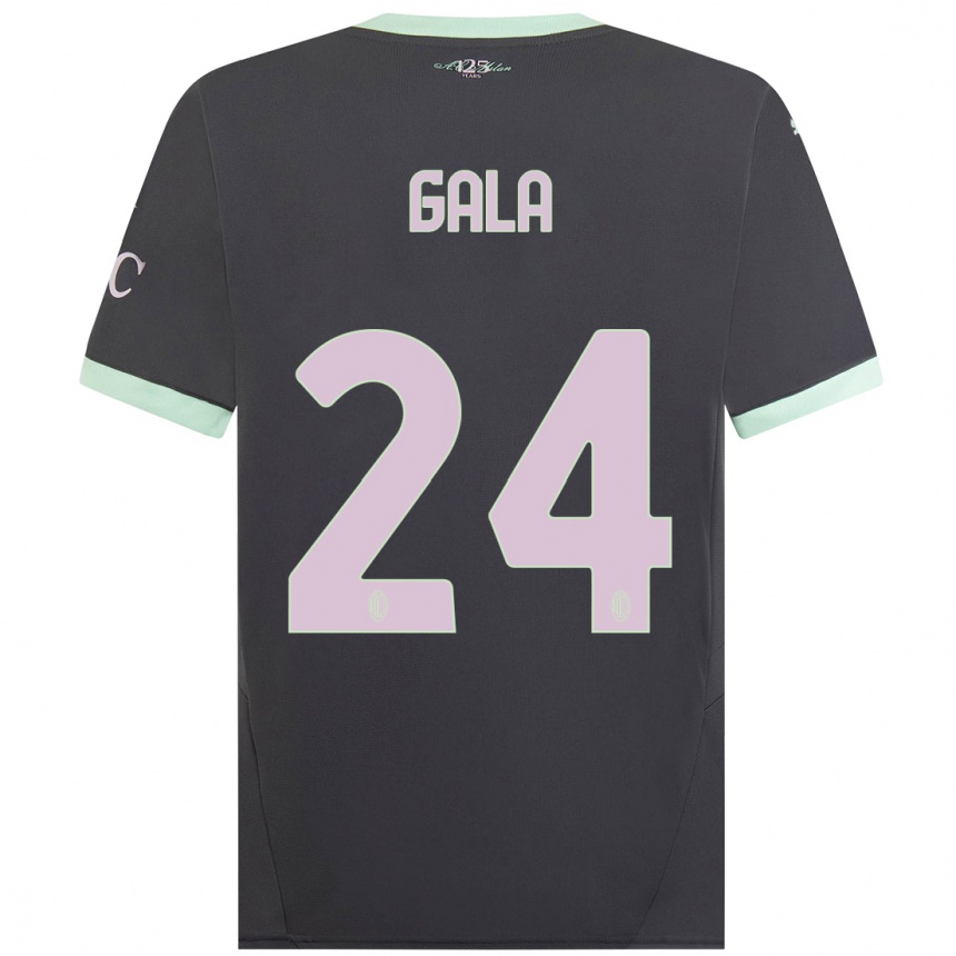 Kids Football Antonio Gala #24 Grey Third Jersey 2024/25 T-Shirt Canada