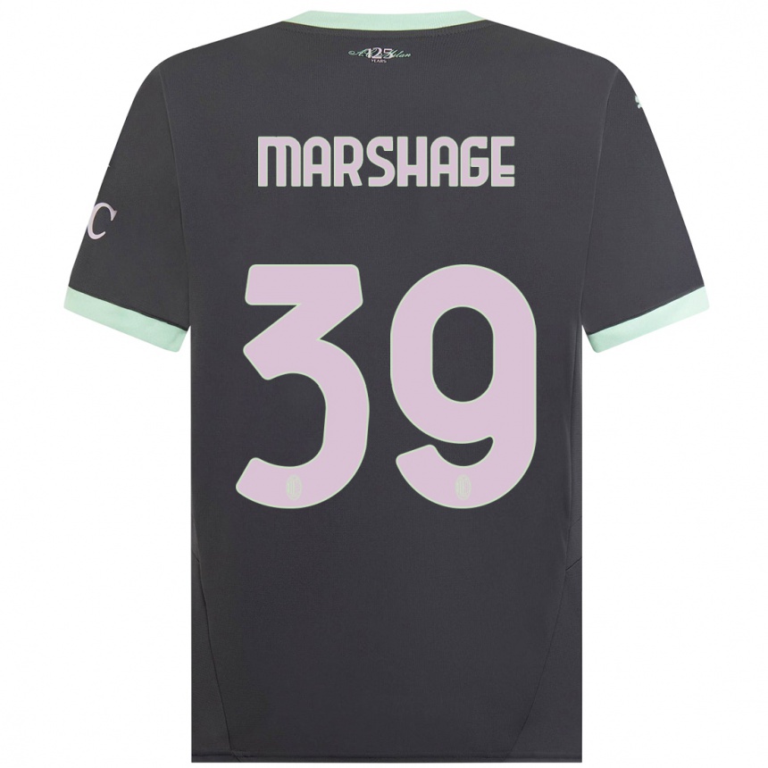 Kids Football Wilgot Marshage #39 Grey Third Jersey 2024/25 T-Shirt Canada