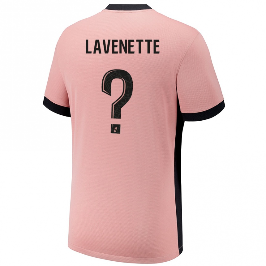 Kids Football Mathias Lavenette #0 Rust Pink Third Jersey 2024/25 T-Shirt Canada