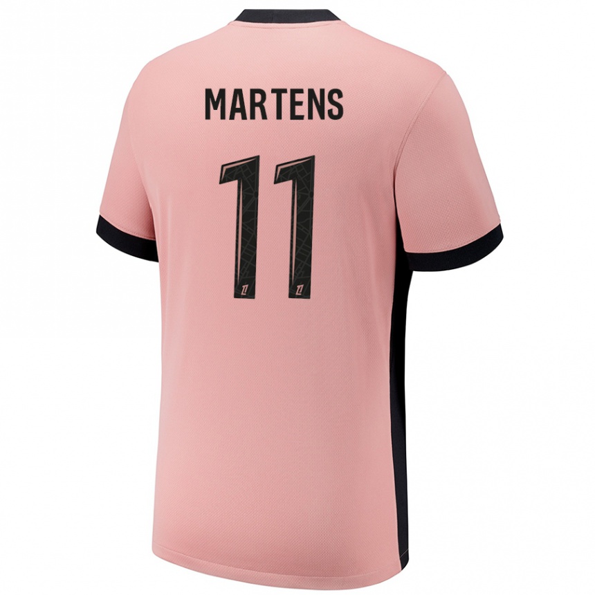 Kids Football Lieke Martens #11 Rust Pink Third Jersey 2024/25 T-Shirt Canada