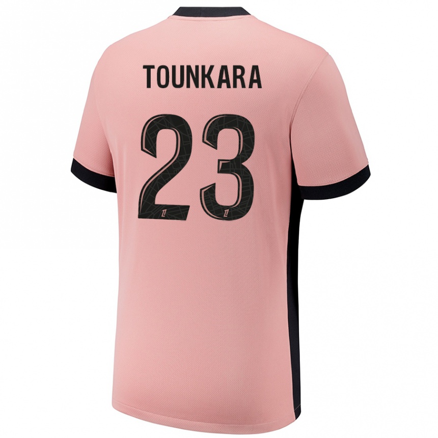 Kids Football Aïssatou Tounkara #23 Rust Pink Third Jersey 2024/25 T-Shirt Canada