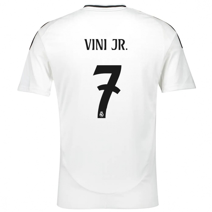 Homme Football Maillot Vinicius Junior #7 Blanc Tenues Domicile 2024/25 Canada