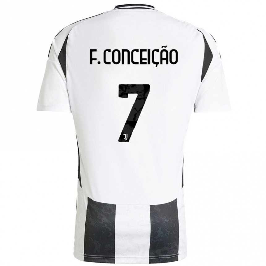 Men Football Francisco Conceicao #7 Blue White Home Jersey 2024/25 T-Shirt Canada