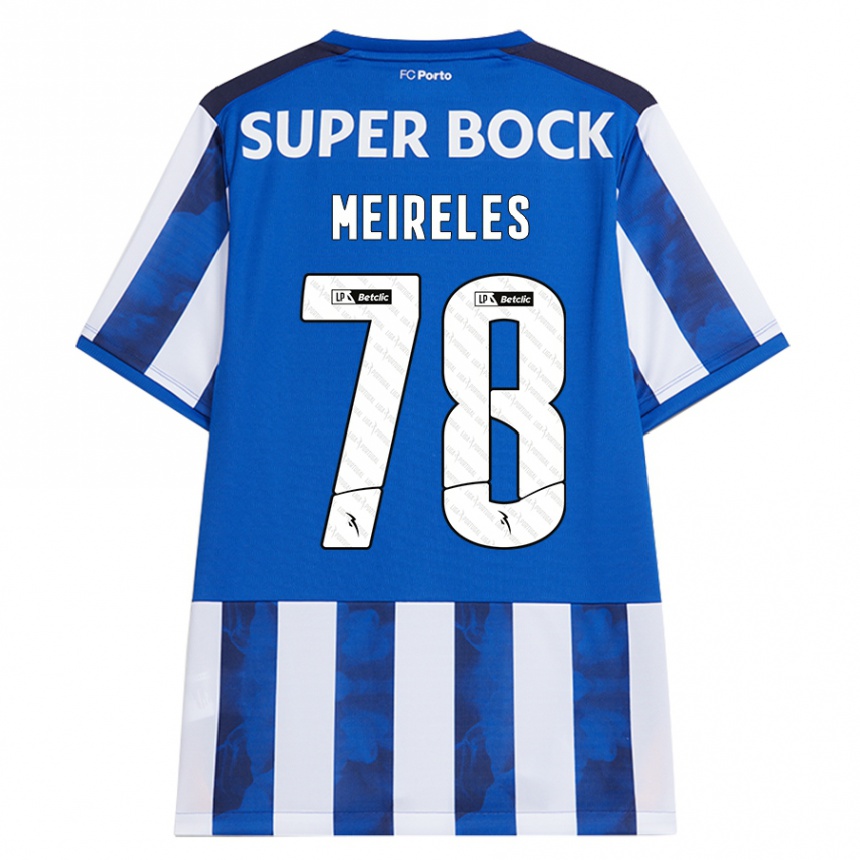 Men Football Jorge Meireles #78 Blue White Home Jersey 2024/25 T-Shirt Canada