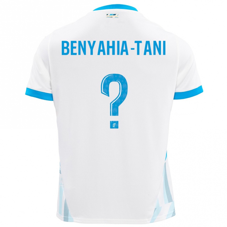 Men Football Aylan Benyahia-Tani #0 White Sky Blue Home Jersey 2024/25 T-Shirt Canada