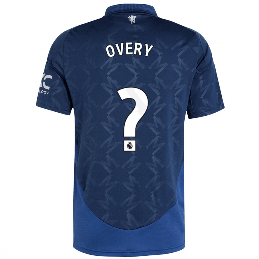 Men Football James Overy #0 Indigo Away Jersey 2024/25 T-Shirt Canada