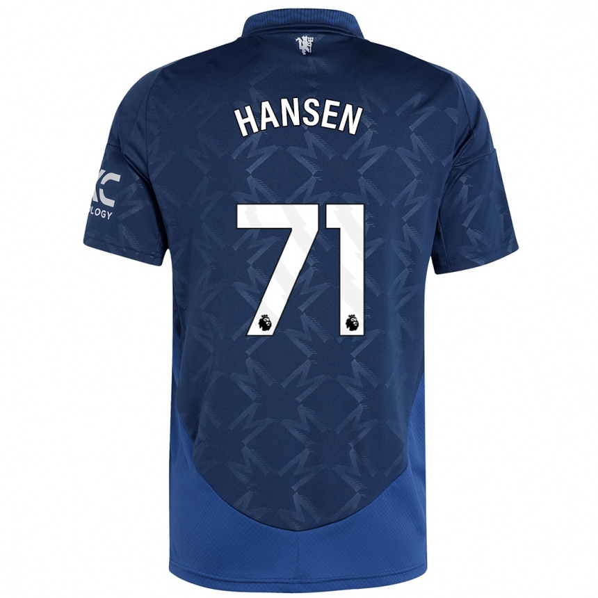 Homme Football Maillot Isak Hansen-Aaroen #71 Indigo Tenues Extérieur 2024/25 Canada