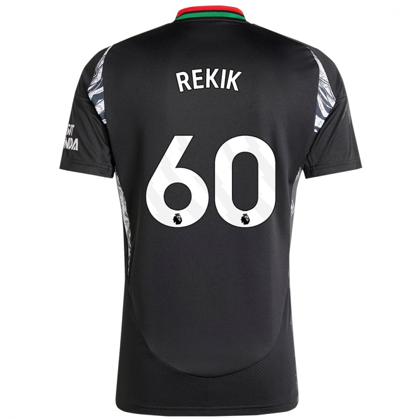 Men Football Omar Rekik #60 Black Away Jersey 2024/25 T-Shirt Canada