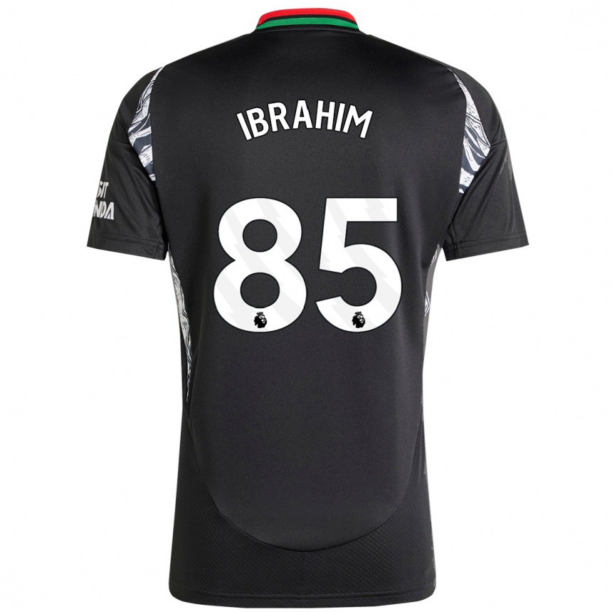 Men Football Ife Ibrahim #85 Black Away Jersey 2024/25 T-Shirt Canada