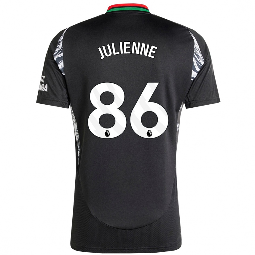 Men Football Theo Julienne #86 Black Away Jersey 2024/25 T-Shirt Canada