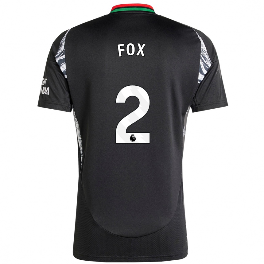 Men Football Emily Fox #2 Black Away Jersey 2024/25 T-Shirt Canada