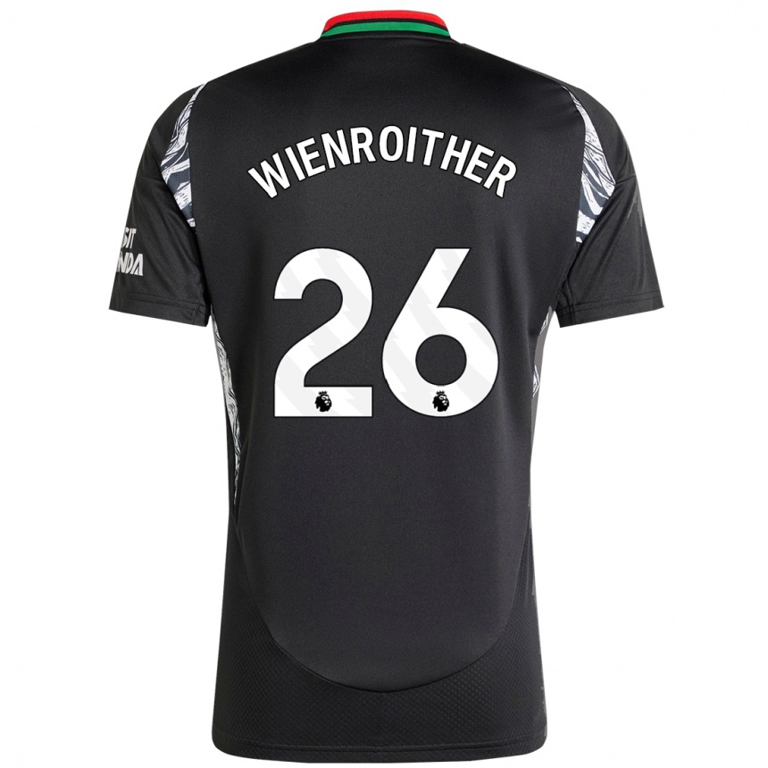 Homme Football Maillot Laura Wienroither #26 Noir Tenues Extérieur 2024/25 Canada