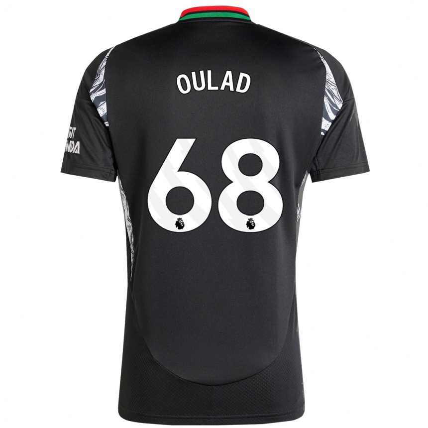 Men Football Salah-Eddine Oulad M'hand #68 Black Away Jersey 2024/25 T-Shirt Canada