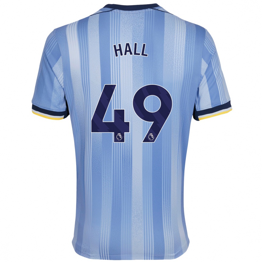 Men Football Tyrese Hall #49 Light Blue Away Jersey 2024/25 T-Shirt Canada