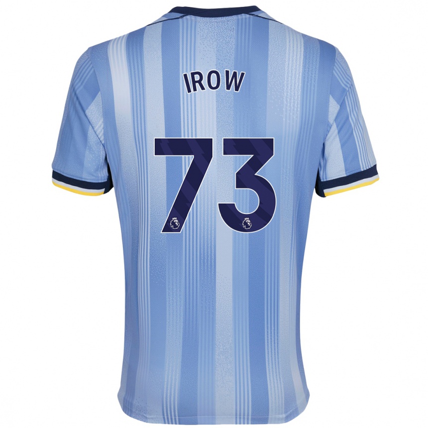 Men Football Oliver Irow #73 Light Blue Away Jersey 2024/25 T-Shirt Canada