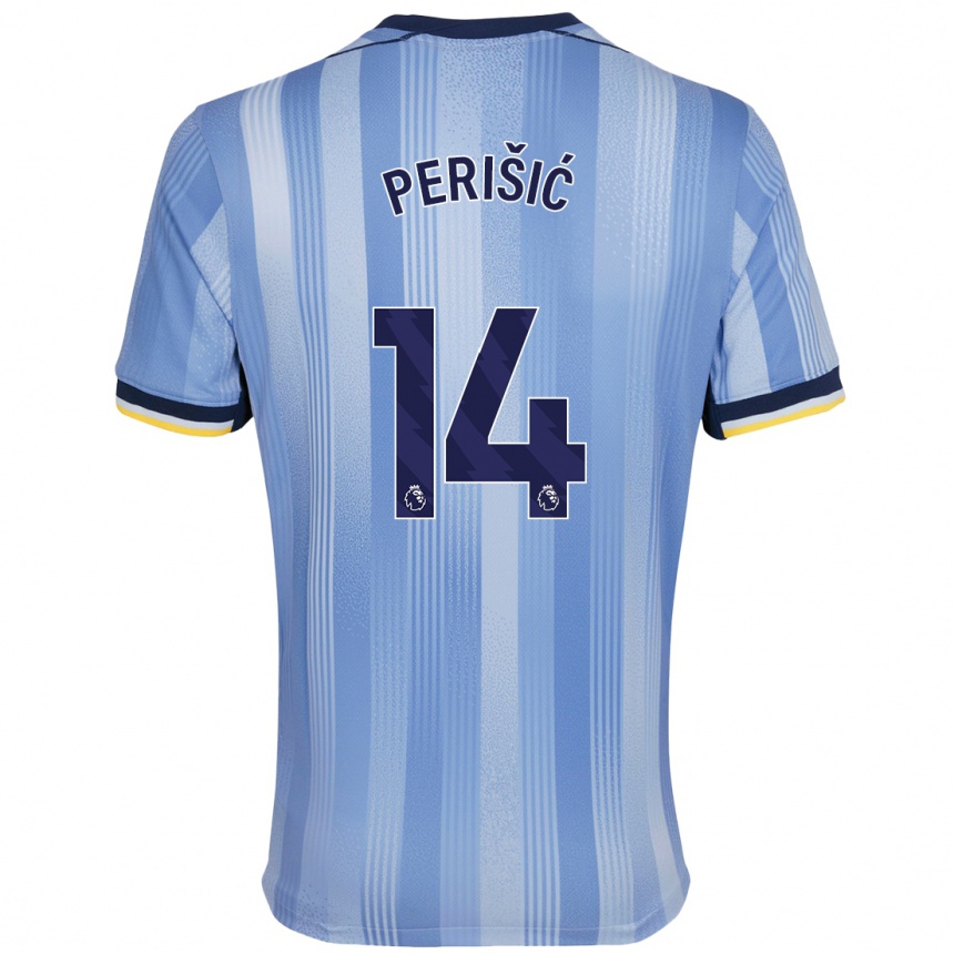 Men Football Ivan Perisic #14 Light Blue Away Jersey 2024/25 T-Shirt Canada