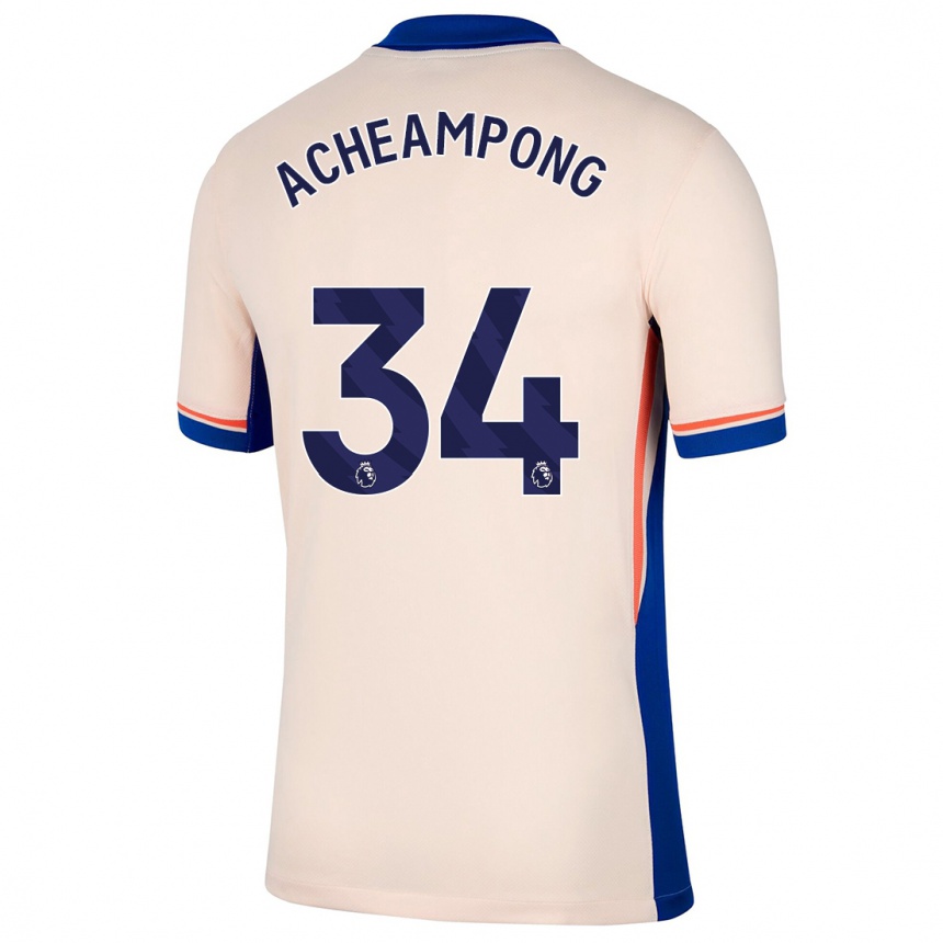 Homme Football Maillot Josh Acheampong #34 Beige Clair Tenues Extérieur 2024/25 Canada