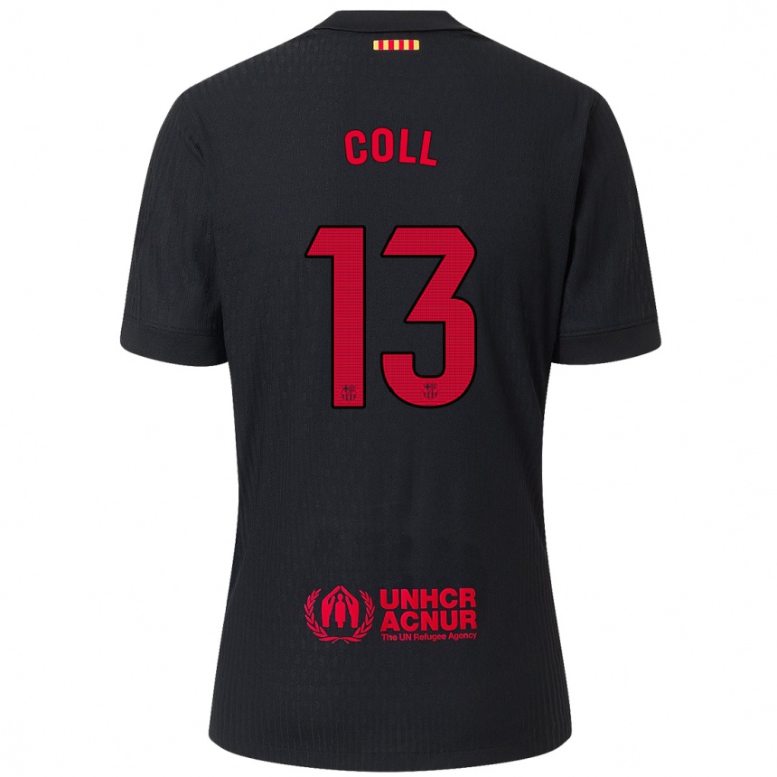 Men Football Cata Coll #13 Black Red Away Jersey 2024/25 T-Shirt Canada