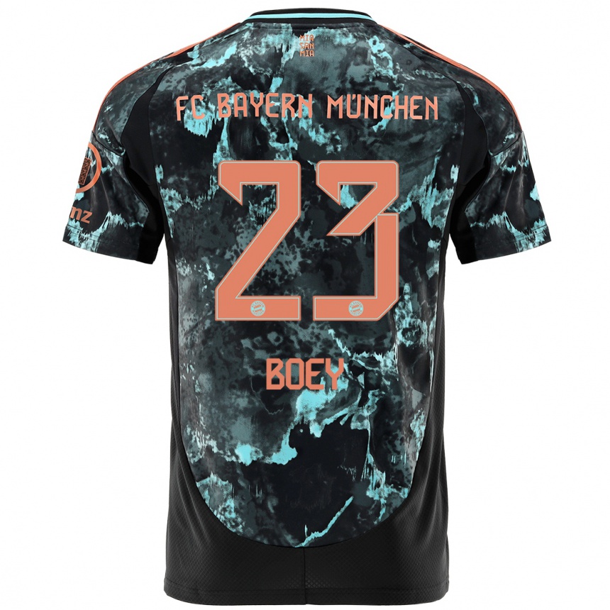 Men Football Sacha Boey #23 Black Away Jersey 2024/25 T-Shirt Canada