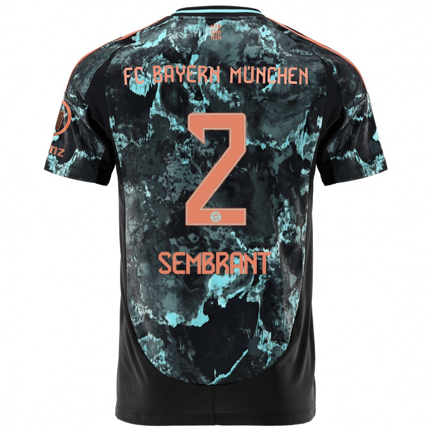 Men Football Linda Sembrant #2 Black Away Jersey 2024/25 T-Shirt Canada