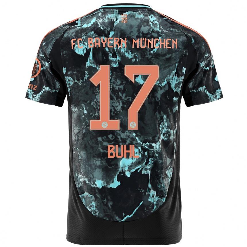 Men Football Klara Buhl #17 Black Away Jersey 2024/25 T-Shirt Canada