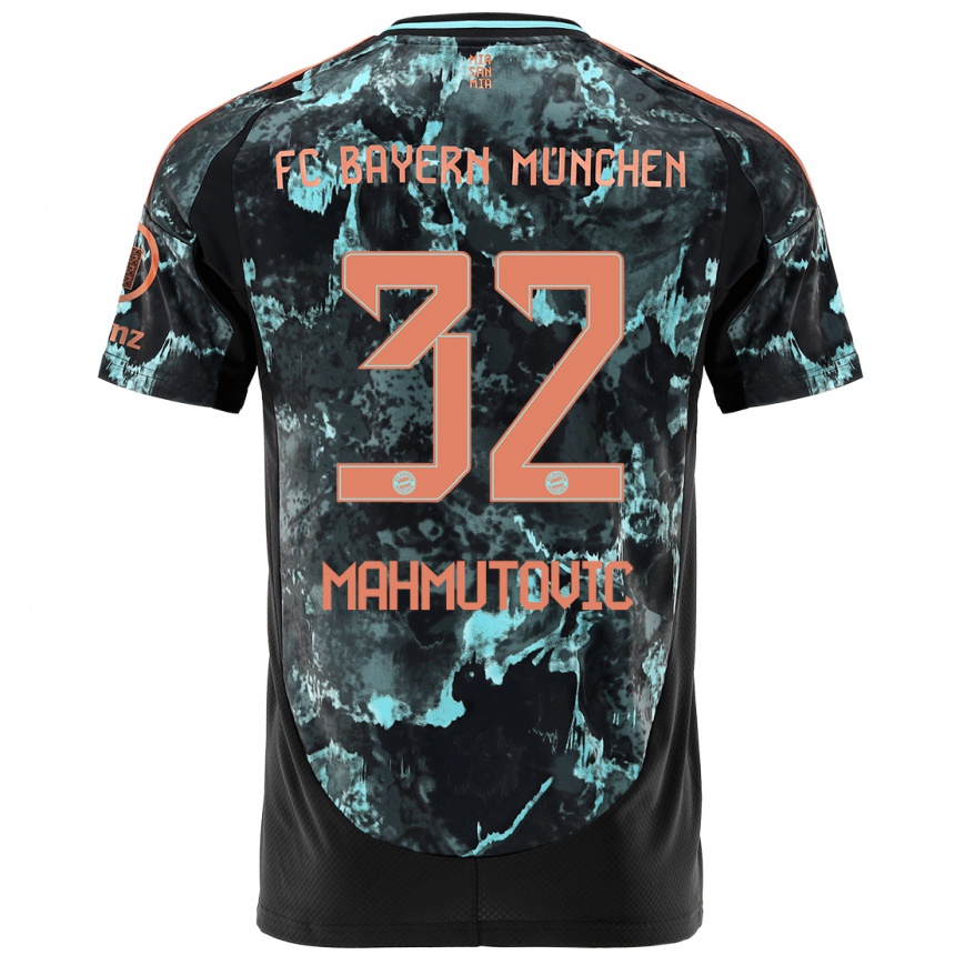 Men Football Ena Mahmutovic #32 Black Away Jersey 2024/25 T-Shirt Canada