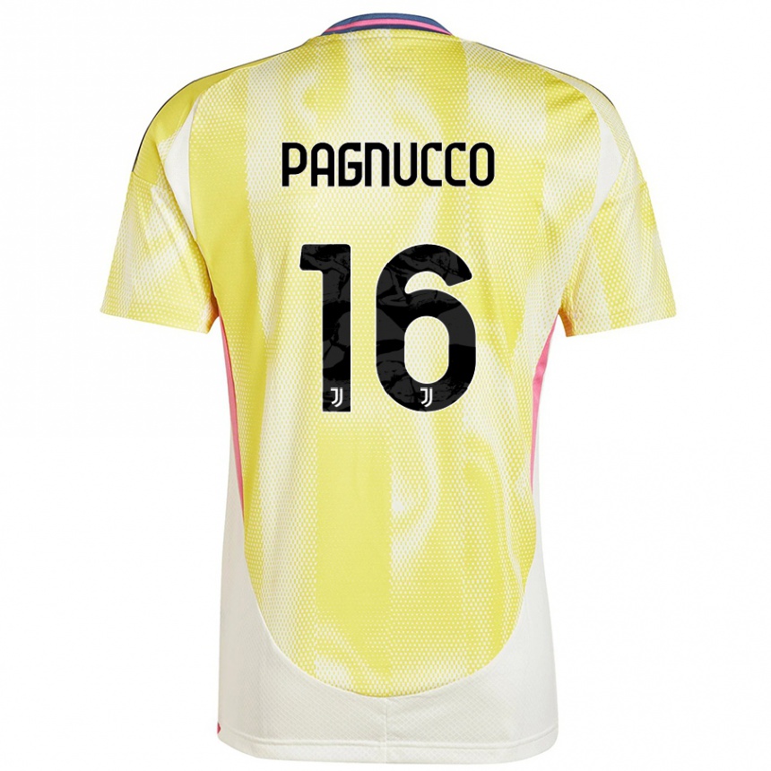 Men Football Filippo Pagnucco #16 Solar Yellow Away Jersey 2024/25 T-Shirt Canada