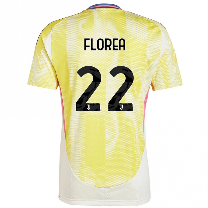 Men Football Andrei Florea #22 Solar Yellow Away Jersey 2024/25 T-Shirt Canada