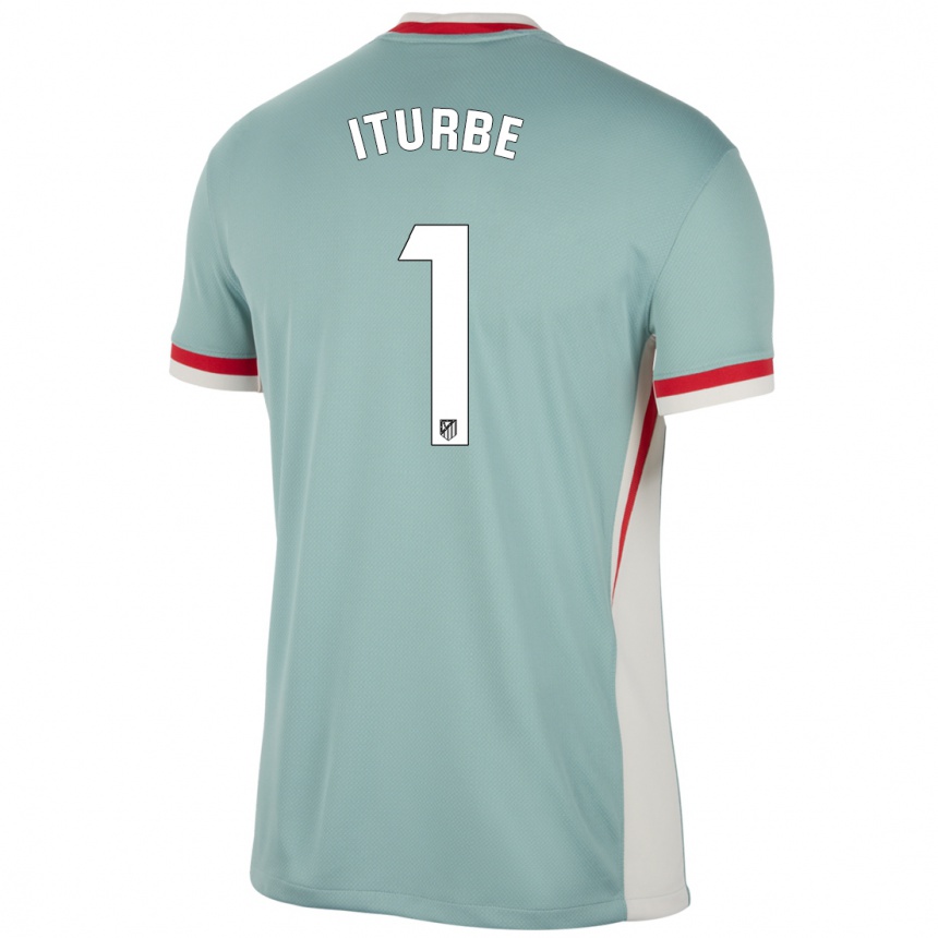 Men Football Alejandro Iturbe #1 Light Beige Blue Away Jersey 2024/25 T-Shirt Canada