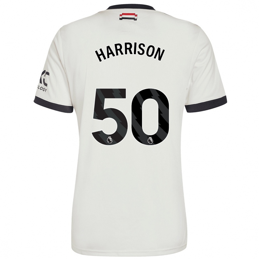 Men Football Elyh Harrison #50 Off White Third Jersey 2024/25 T-Shirt Canada