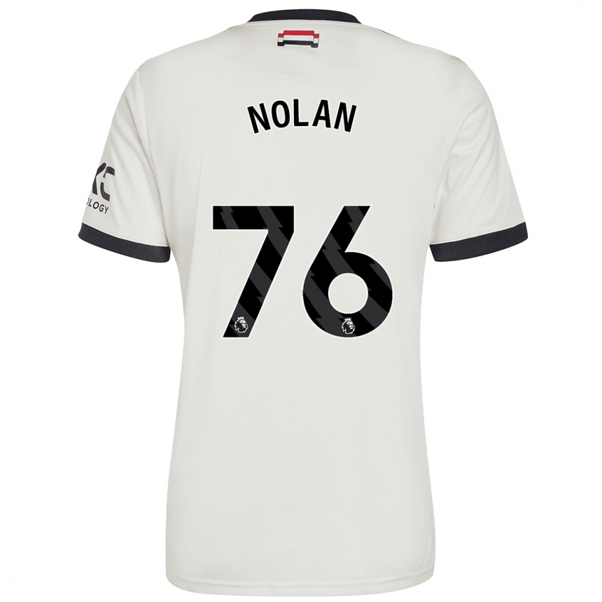 Men Football James Nolan #76 Off White Third Jersey 2024/25 T-Shirt Canada