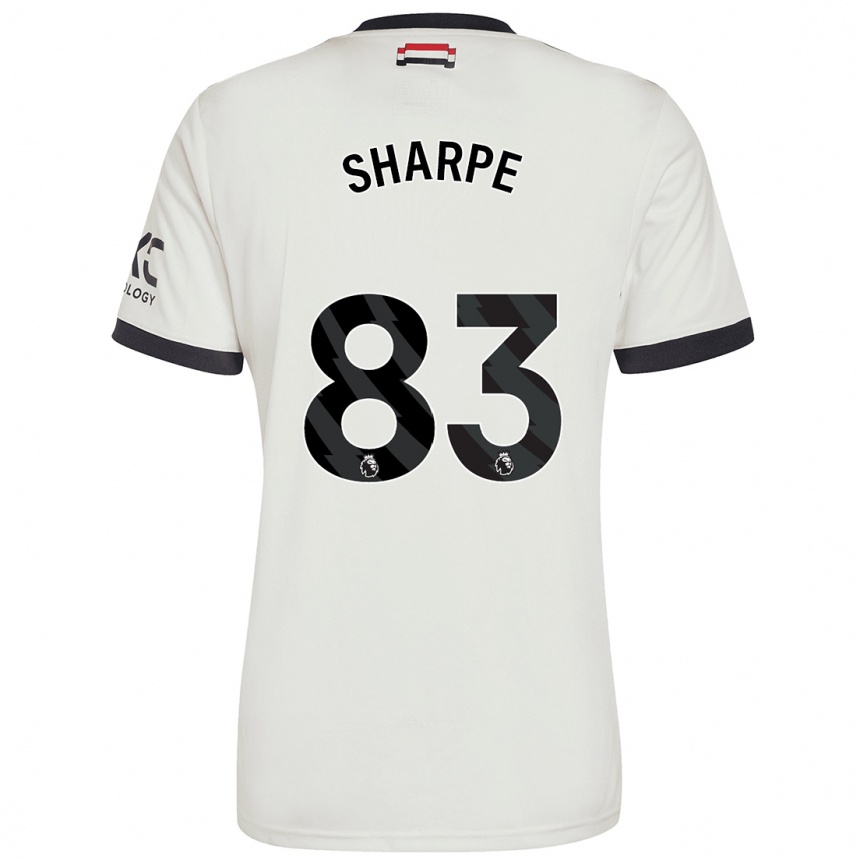 Men Football Malachi Sharpe #83 Off White Third Jersey 2024/25 T-Shirt Canada