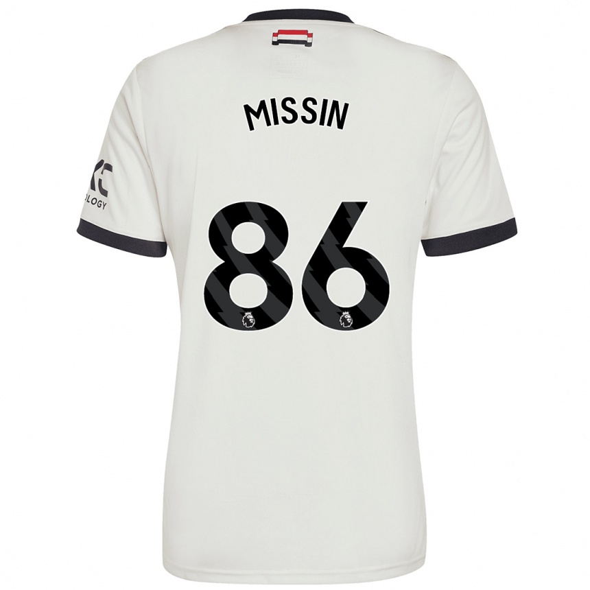 Men Football Ashton Missin #86 Off White Third Jersey 2024/25 T-Shirt Canada