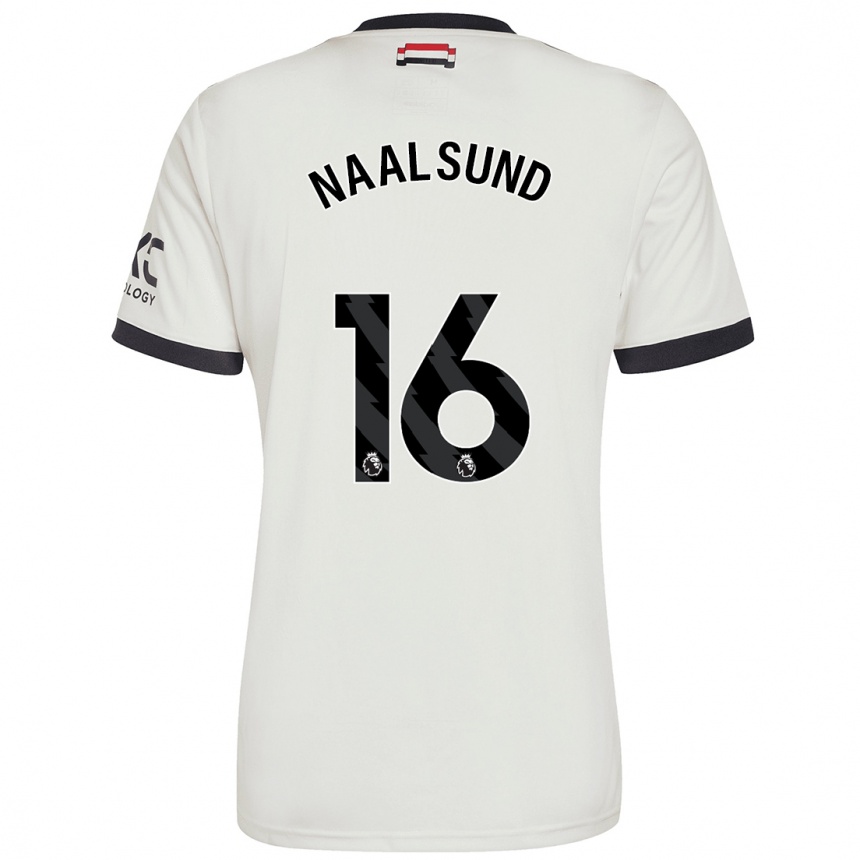 Men Football Lisa Naalsund #16 Off White Third Jersey 2024/25 T-Shirt Canada