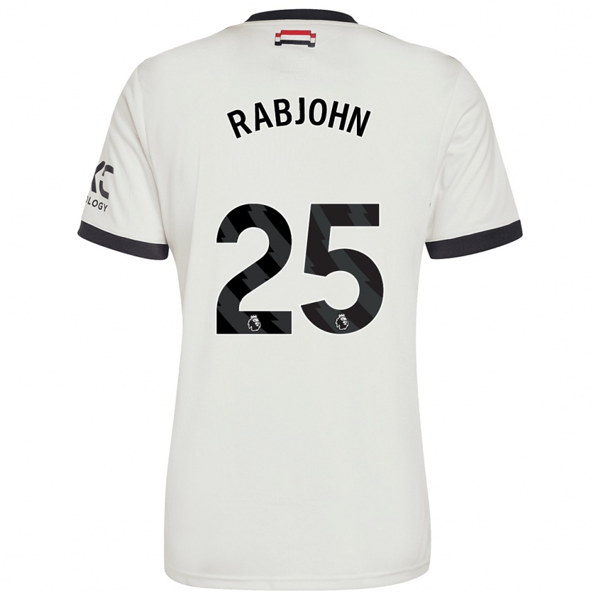 Men Football Evie Rabjohn #25 Off White Third Jersey 2024/25 T-Shirt Canada