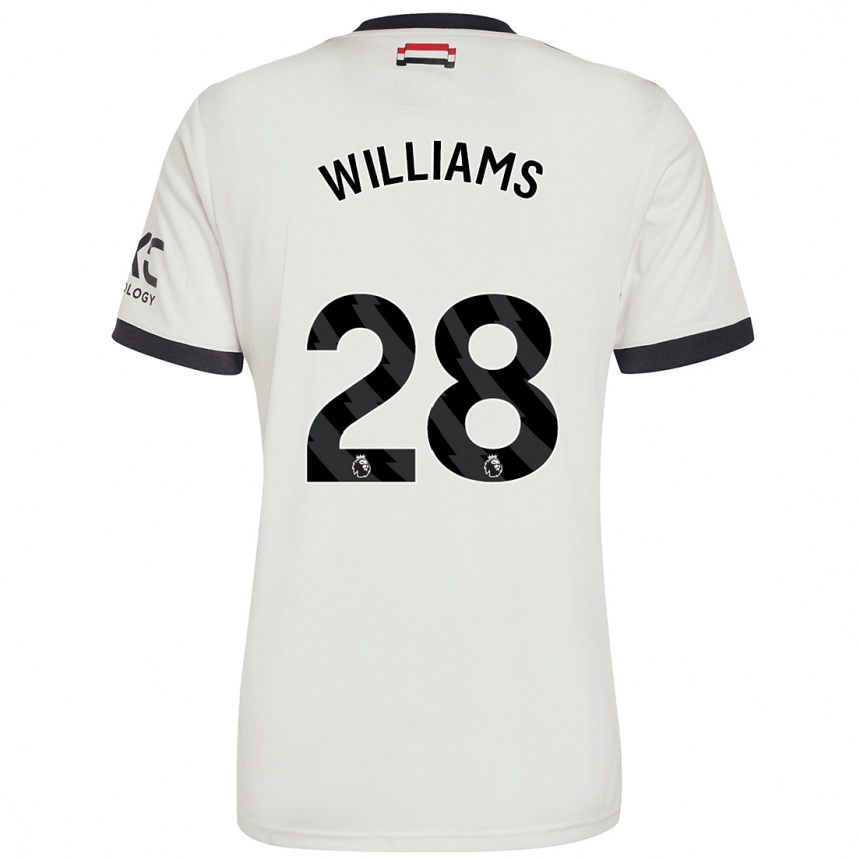 Men Football Rachel Williams #28 Off White Third Jersey 2024/25 T-Shirt Canada