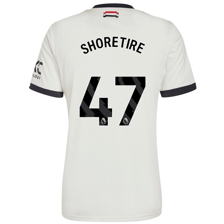 Men Football Shola Shoretire #47 Off White Third Jersey 2024/25 T-Shirt Canada