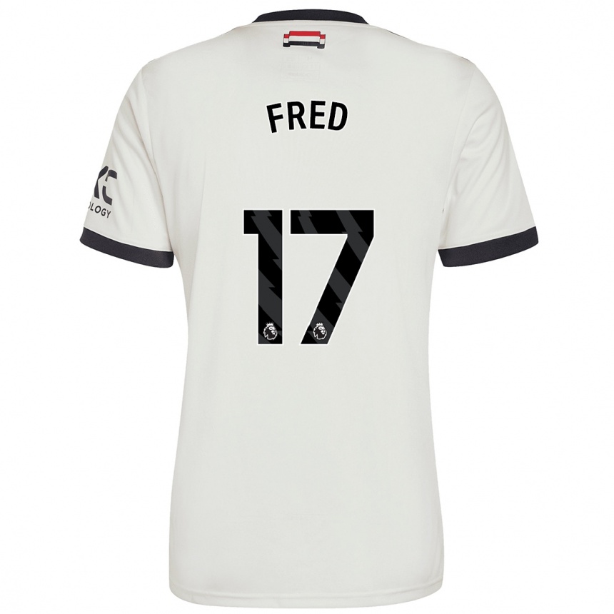 Homme Football Maillot Fred #17 Blanc Cassé Troisieme 2024/25 Canada