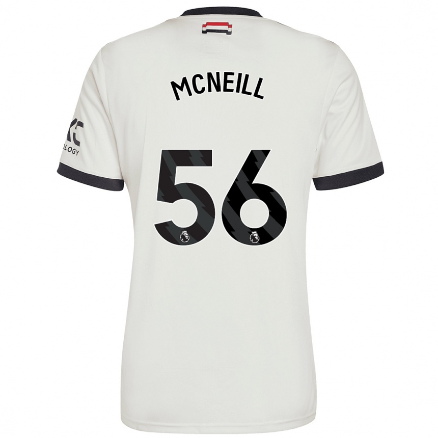 Men Football Charlie Mcneill #56 Off White Third Jersey 2024/25 T-Shirt Canada