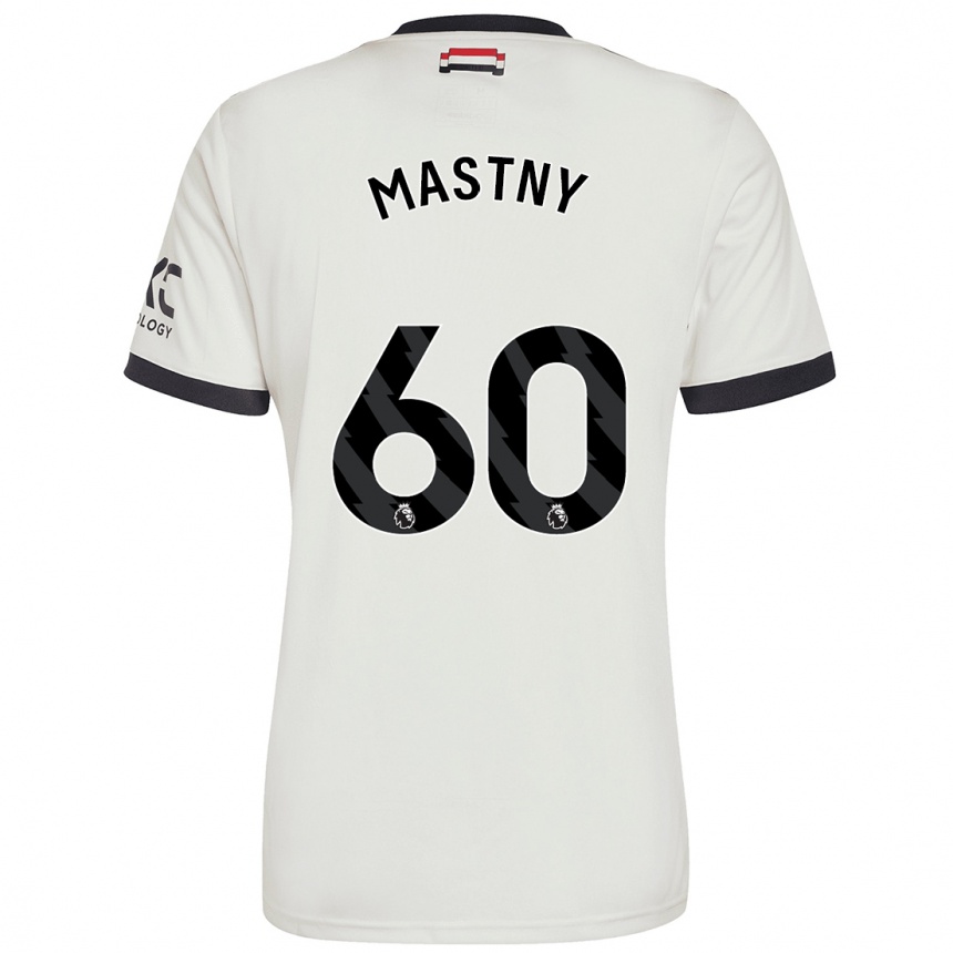 Men Football Ondrej Mastny #60 Off White Third Jersey 2024/25 T-Shirt Canada