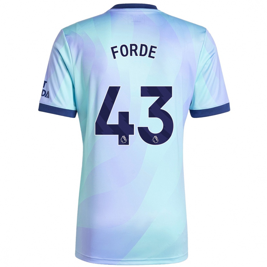 Men Football Romari Forde #43 Aqua Third Jersey 2024/25 T-Shirt Canada