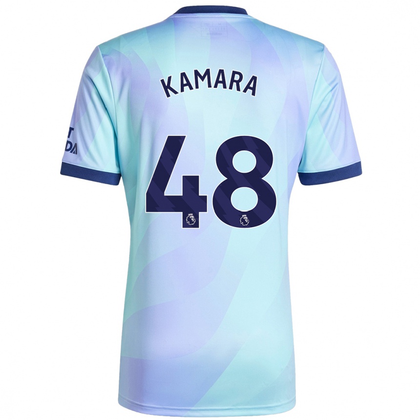 Men Football Osman Kamara #48 Aqua Third Jersey 2024/25 T-Shirt Canada