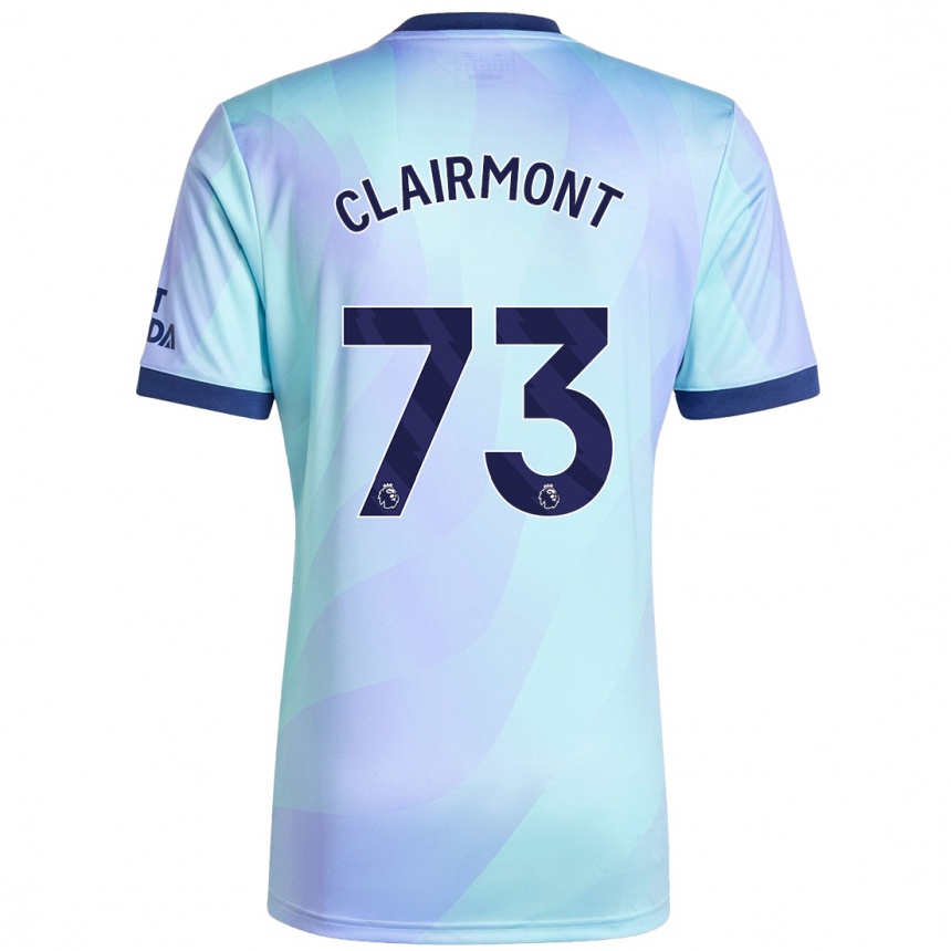 Men Football Reece Clairmont #73 Aqua Third Jersey 2024/25 T-Shirt Canada